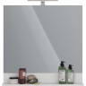 Зеркало LEMARK ROMANCE 80 см с полкой, белый глянец LM07R80Z